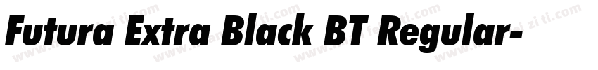 Futura Extra Black BT Regular字体转换